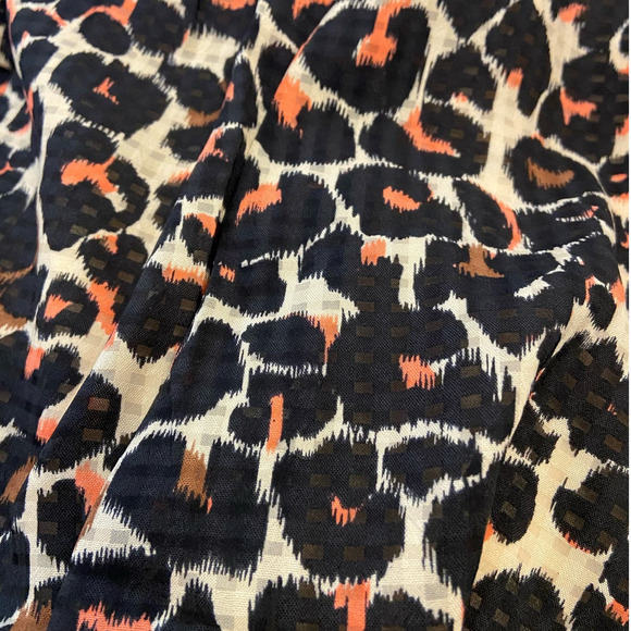 Who What Wear Leopard Print Mini Skirt with Tie Waist Elastic Animal Print 4X - Picture 4 of 4